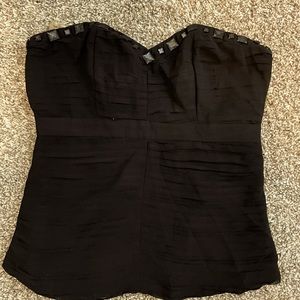 NWT Black woven tube top